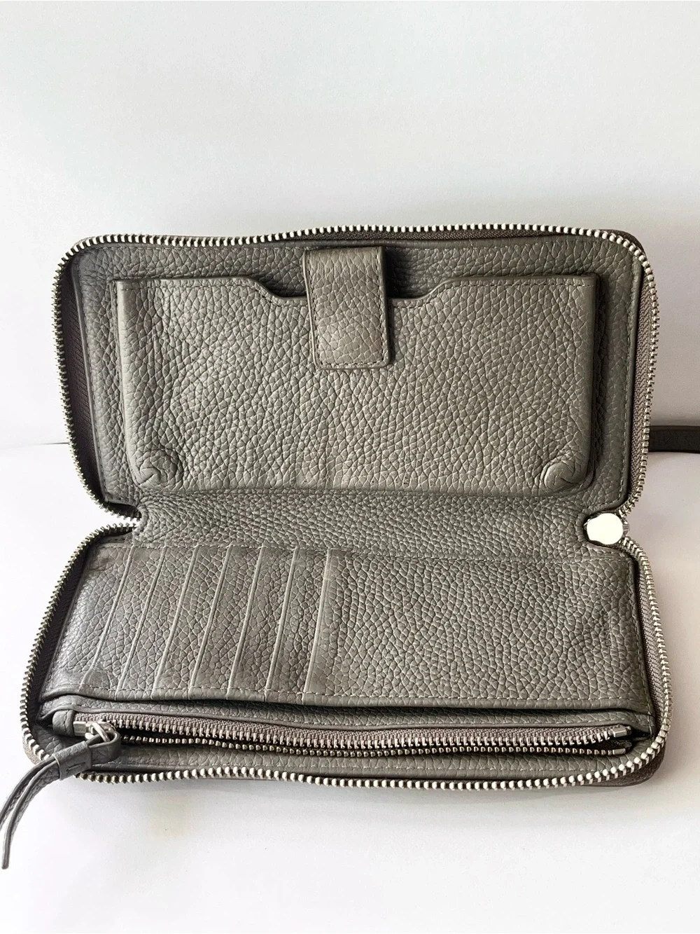 All Saints Gray Wristlet Phone Holder